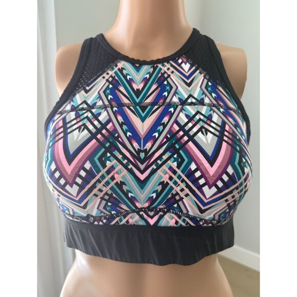 Victoria's Secret Pink Ultimate High-Neck Lightly Lined Sports Bra, size medium - Picture 3 of 9